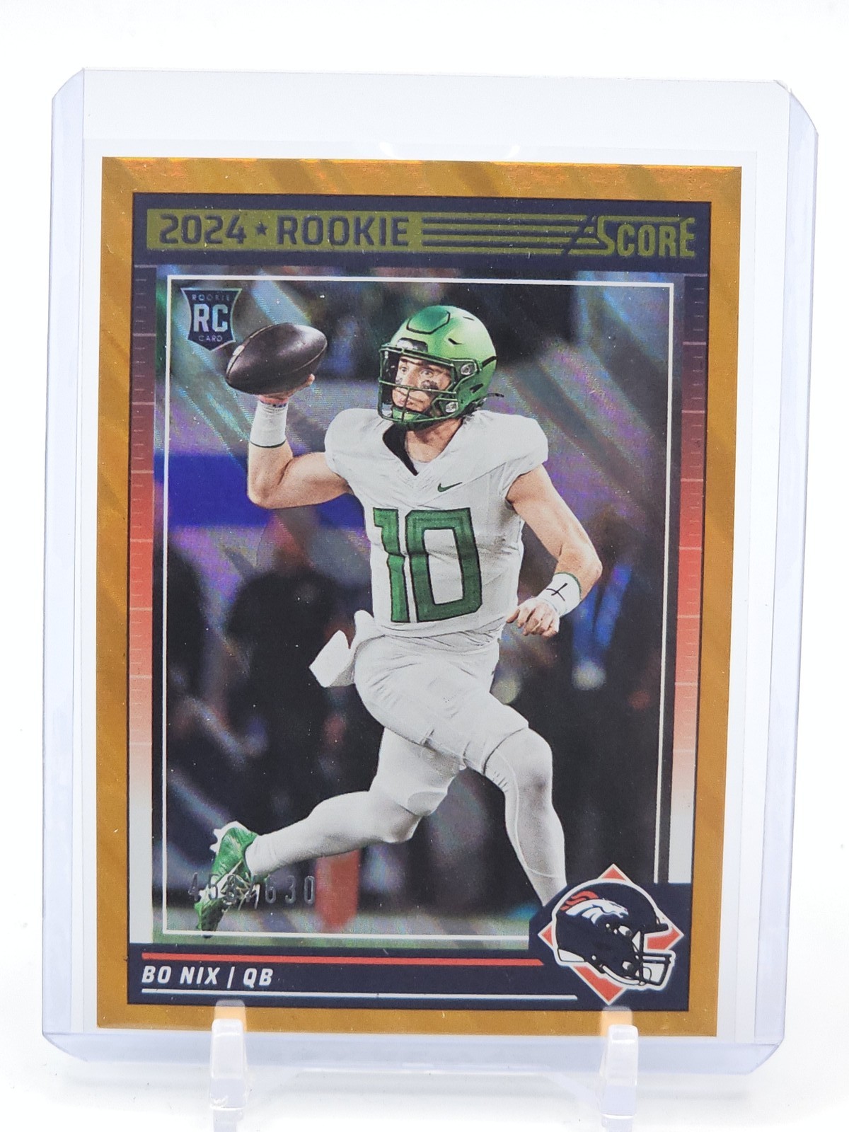 BO NIX 2024 PANINI SCORE FOOTBALL ROOKIE LAVA /630 #332 BRONCOS Q6438