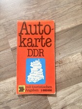 2x Original DDR Autokarte Set 1:500000 & 1:600000 VEB Tourist Verlag Vintage