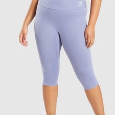Gymshark Women's M Light Purple High Rise Training Capris Leggings Activewear