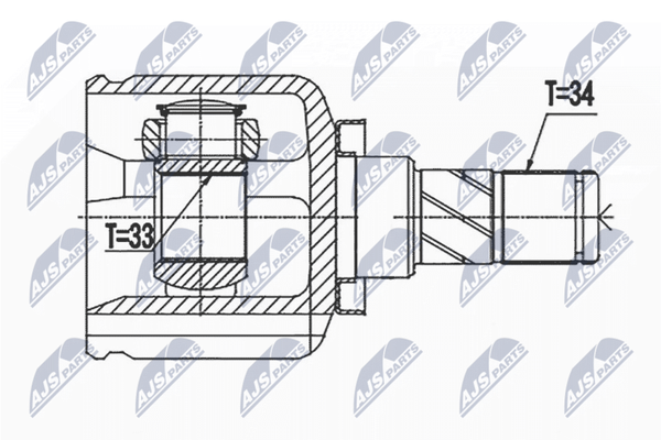 NTY Gelenksatz, Antriebswelle NPW-BM-144 FüR BMW Mini-image