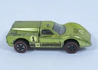 Vtg Original 1967 Red Line Hot Wheels FORD J-CAR Antifreeze Green Mattel