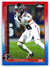 2025 Topps Chrome #19 A.J. Terrell Red, White, & Blue Refractor