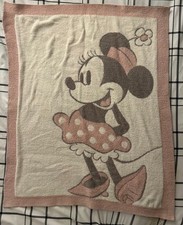 EUC Barefoot Dreams Disney Collection Minnie Mouse Baby Toddler Kids Blanket