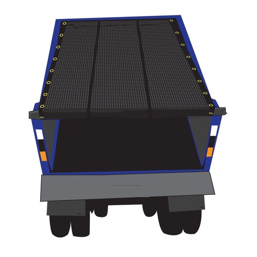 7' x 14' Premium Dump Truck Tarp Vinyl Mesh Tarp Fits Most Manual or Electric...