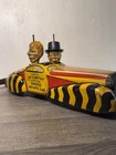 1939 MARX Charlie McCarthy Mortimer Snerd Private Car Vintage Tin Wind Up Toy