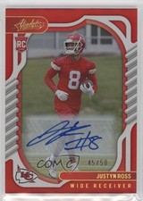 2022 Panini Absolute Rookies Spectrum Red Signatures 45/50 Justyn Ross Auto hg6
