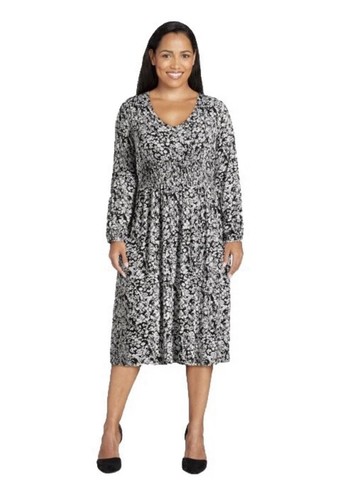 Terra &Sky Women’s Plus Size Long Sleeve Dresses Size 0X - 4X New - Picture 9 of 28