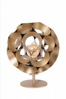 Tischlampe Gold Nachttisch Schlafzimmer 29,2 Cm E27 Tischleuchte Wohnzimmer