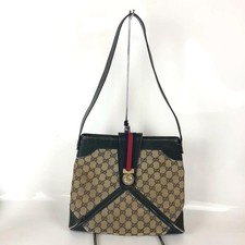 GUCCI GG SUPREME SHERRY LINE Shoulder Bag Ladies Genuine Authentic Vintage