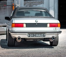  Edelstahl Duplex Sportauspuff-Komplettanlage BMW 3er E21 323i je 80mm