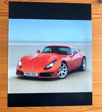 TVR SAGARIS - FRAMEABLE COLLECTIBLE ORIGINAL CLASSIC CAR POSTER IMAGE