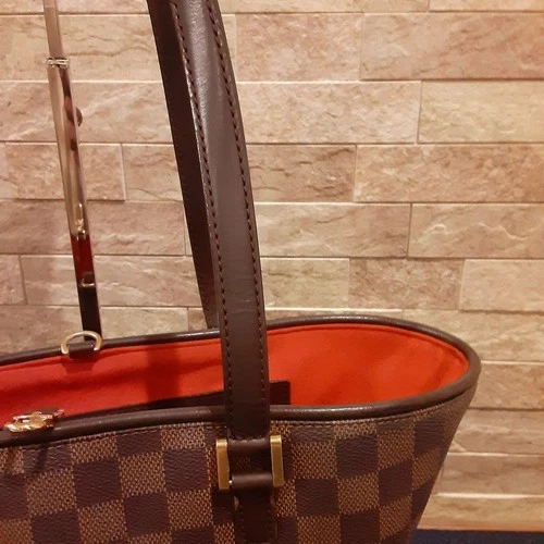 Louis Vuitton Damier Manosque PM Canvas Hand Tote Bag N51121 Used Japan - Picture 7 of 15