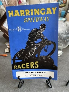 Harringay speedway Programme Birmingham 1950