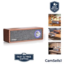 Retro Wood Bluetooth Speaker Mini Wireless Portable Sound Box  Natural woode...