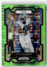 Kalif Raymond 2023 Panini Prizm Green Pulsar Detroit Lions #100