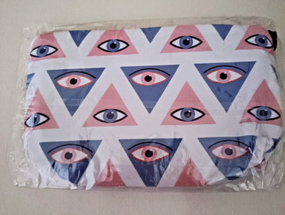 Multifunktionale Make-up-Tasche im Evil-Eye-Design   mit - Reißverschluss