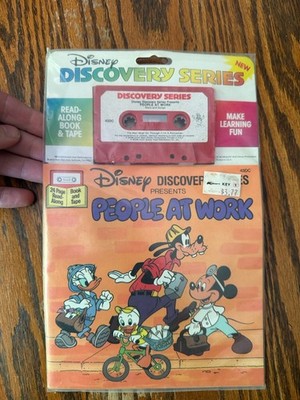 Disney Discovery Series Book & Cassette People At Work Sealed 