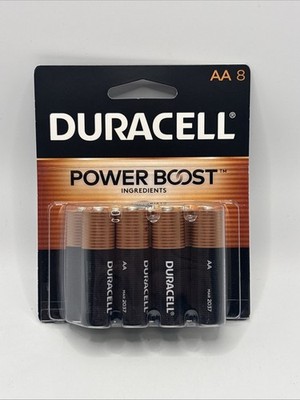 NEW Duracell AA Alkaline Batteries 8 Pack.