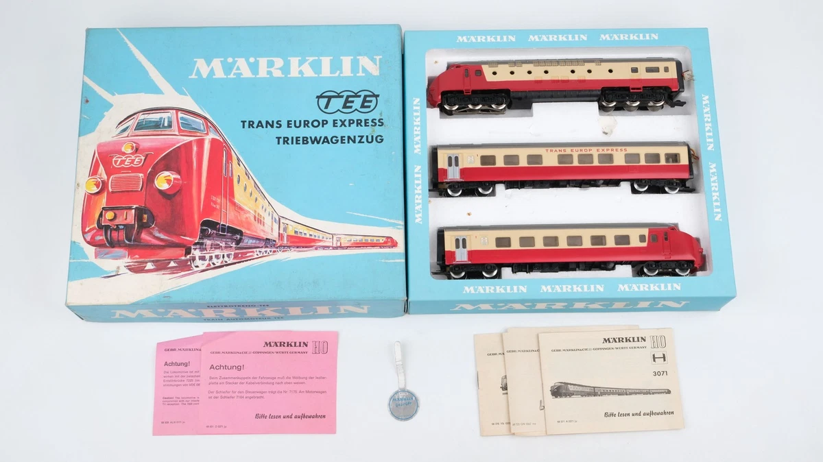 Märklin 3071 – Automotrice TEE 3 Pièces – Pour Réparation / Vendu En L'état