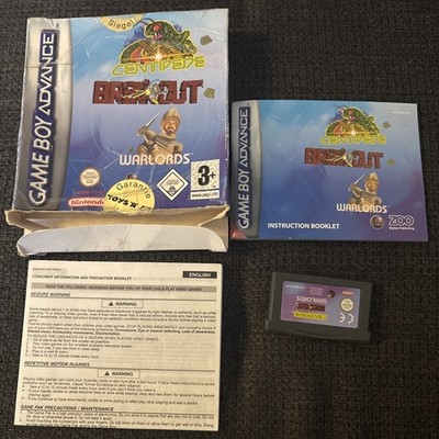 Centipede / Breakout / Warlords Gameboy Advance  komplett mit OVP & Anleitung