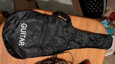 Guitar Gig Bag Black Waterproof with handles, back strap and front zipper pocket
