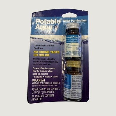 Potable Aqua Water Purification Tablets with PA Plus