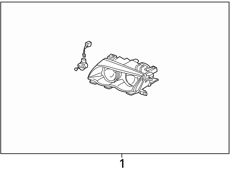 Faro delantero derecho pasajero BMW 330i 2001-2001 OEM ZVTKE Foto 4 de 4