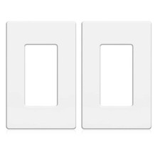 1 Gang Screwless Wall Plate Decorator Outlet Covers for electrical outlets,li...