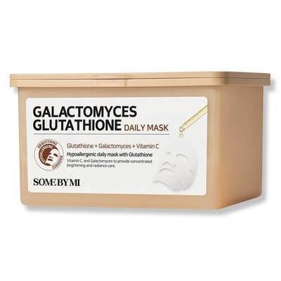 SOME BY MI Galactomyces Glutathione Daily Mask - 30 Sheets, 11.8oz - Vitamin C