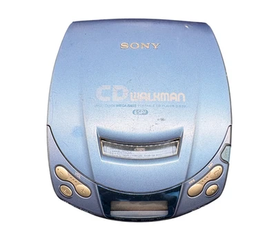 Sony D-E201 Tragbarer CD Player Blau Retro Vintage CD Walkman Mega Bass - Bild 1 von 4