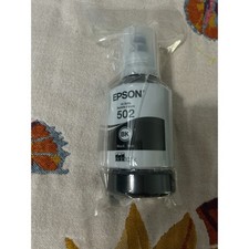 Epson 502 Black Ink Bottle 127ml EcoTank Genuine New Sealed Lot OB25RE
