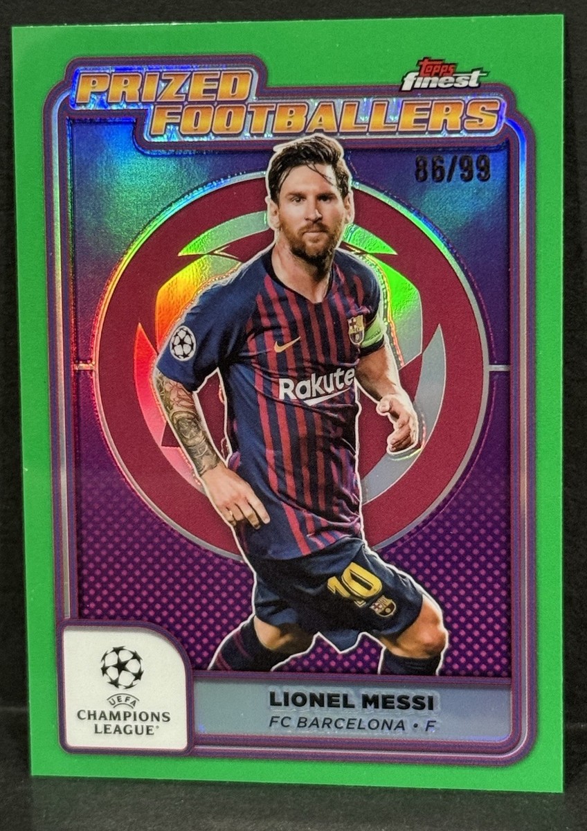 2024-25 Topps Finest UCC Barcelona Lionel Messi Prized Footballers