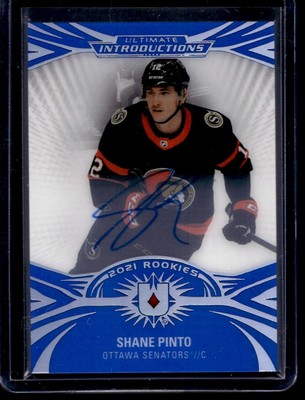 2021-22 Upper Deck Ultimate Collection Introductions Shane Pinto RC ...