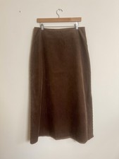 TOAST Corduroy Skirt Vintage A Line Brown Side Zip 