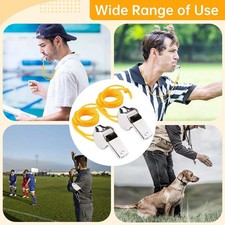 Sturdy Reliable Compact Reusable Solid 10Pcs Stainless Steel 6-Shaped Whistle