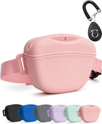 Dog Treat Pouch with Training Clicker, Upgrade Stronger Magnetic Closure to Avoi