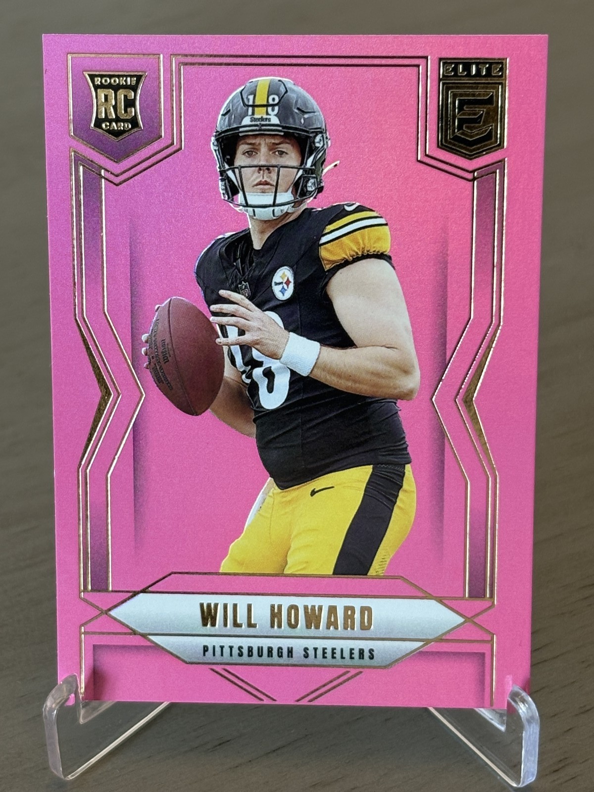 2025 Donruss Elite Will Howard Pink Parallel RC #150 Pittsburgh Steelers Rookie