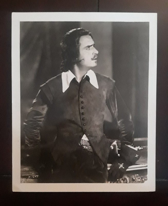 DOUGLAS FAIRBANKS Original 1928 Photo THE IRON MASK w/Snipe on Back Silent Film 