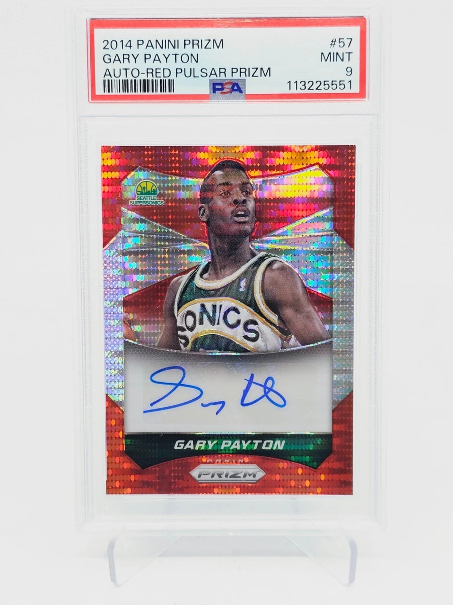 Panini Gary Payton Basketball Autographed Sports Trading Cards