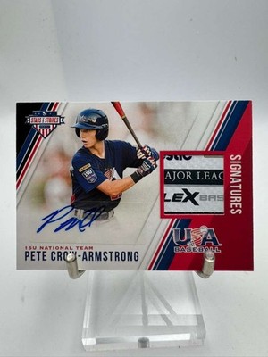 2018 Panini USA Baseball Stars & Stripes 1/8 Pete Crow-Armstrong #61 Laundry Tag