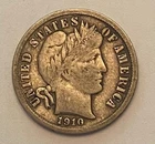 1910 Barber dime Vf all 7 letters of liberty