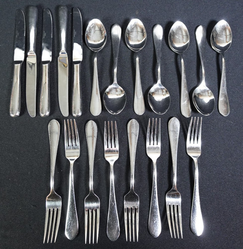 Wallace 18/10 Stainless Flatware Continental Classic Pattern 20 Pc Forks Spoons