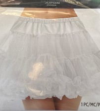 Womens Full White Petticoat Skirt Halloween - One Size Fits Most
