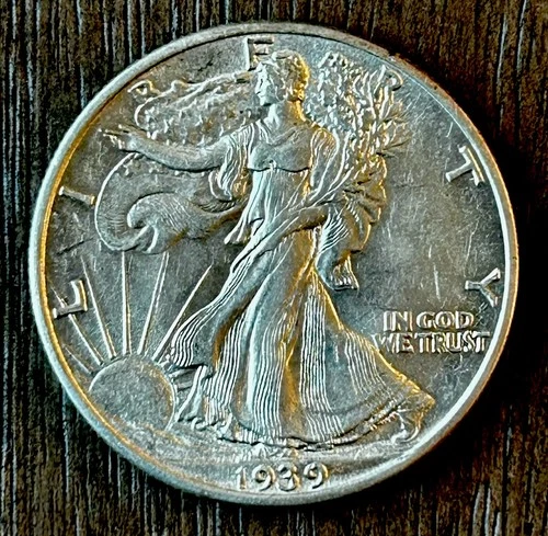 1939 50C Walking Liberty Half Dollar Uncirculated ~ 26034