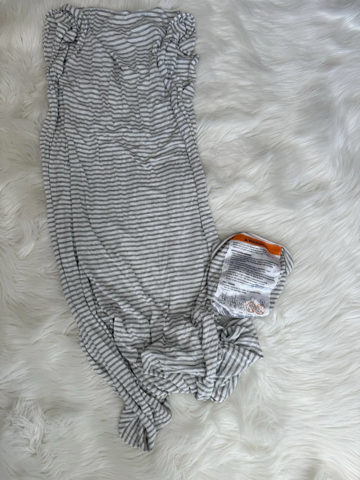 Solly Baby Wrap Grey Stripes