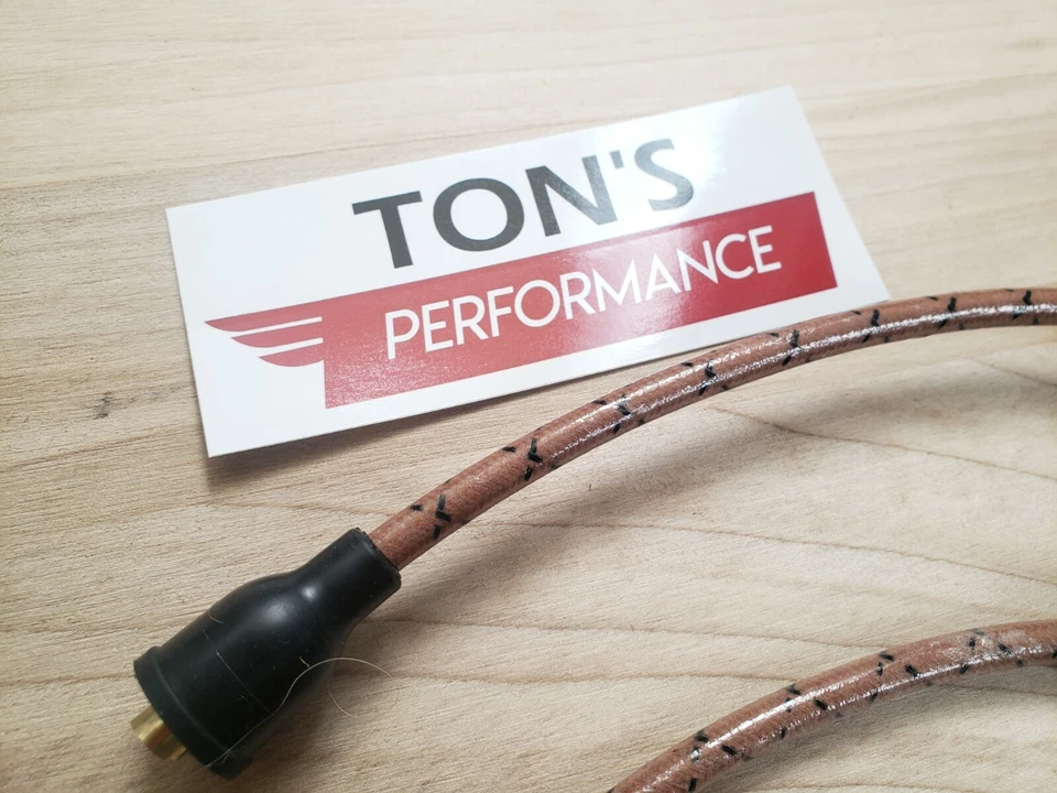 Harley Davidson Big Twin 91-98 FXD Dyna Softail Bujía Cable Marrón Negro Foto 2 de 3