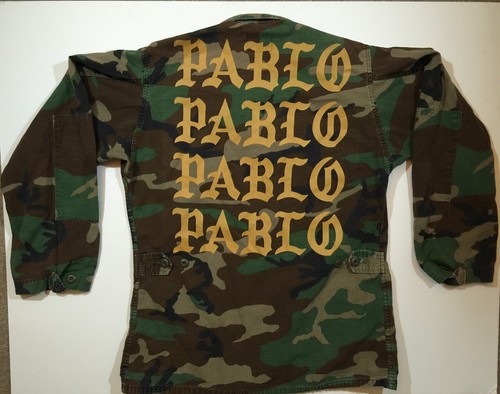 Kanye West Pablo Green Military Jacket 