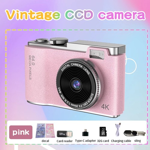 Kid Digital Camera for Children Camcorder Rechargeable Vlogging Camera - Imagen 7 de 25