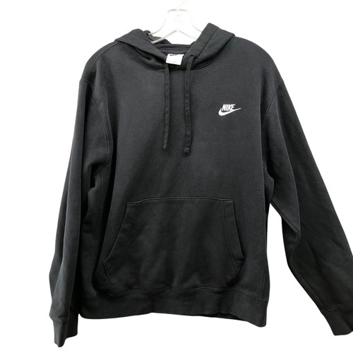 Nike Sportswear Club Fleecepullover Hoodie Herren M schwarz Fleece BV2654-010