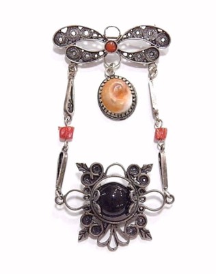Filigree Passenger Crib Brooch on Coccu Kokos Sapiah EYE OF SAINT LUCIA